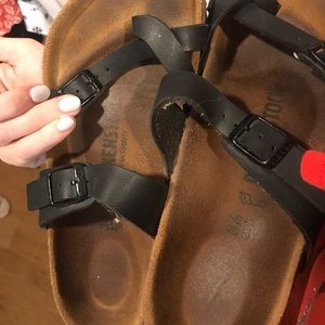 Black Birkenstock’s size 6